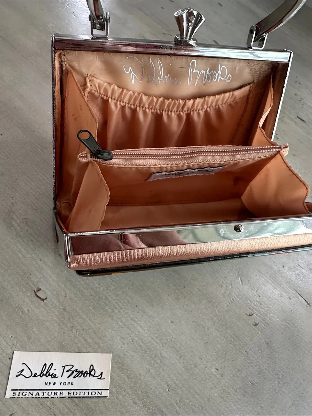 Vintage Debbie Brooks St. Louis Licensee of the USOC Clutch